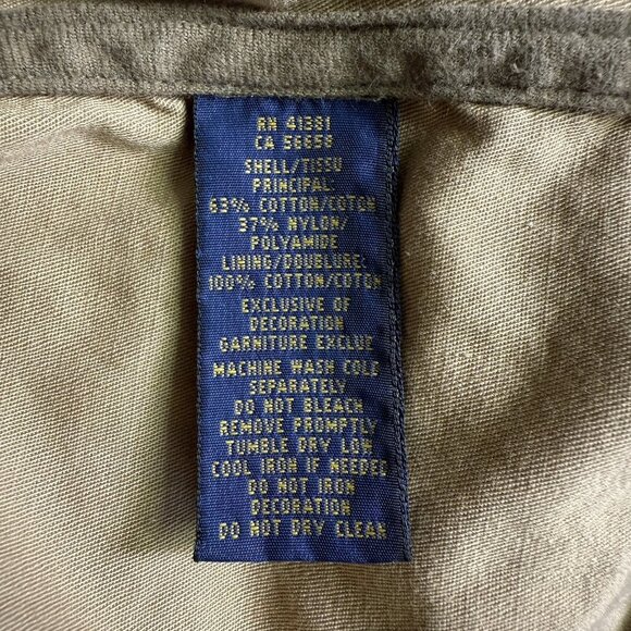 Polo Ralph Lauren Full Zip Oiled Cloth Orange Hooded Sport Jacket Medium Utility - Picture 7 of 16